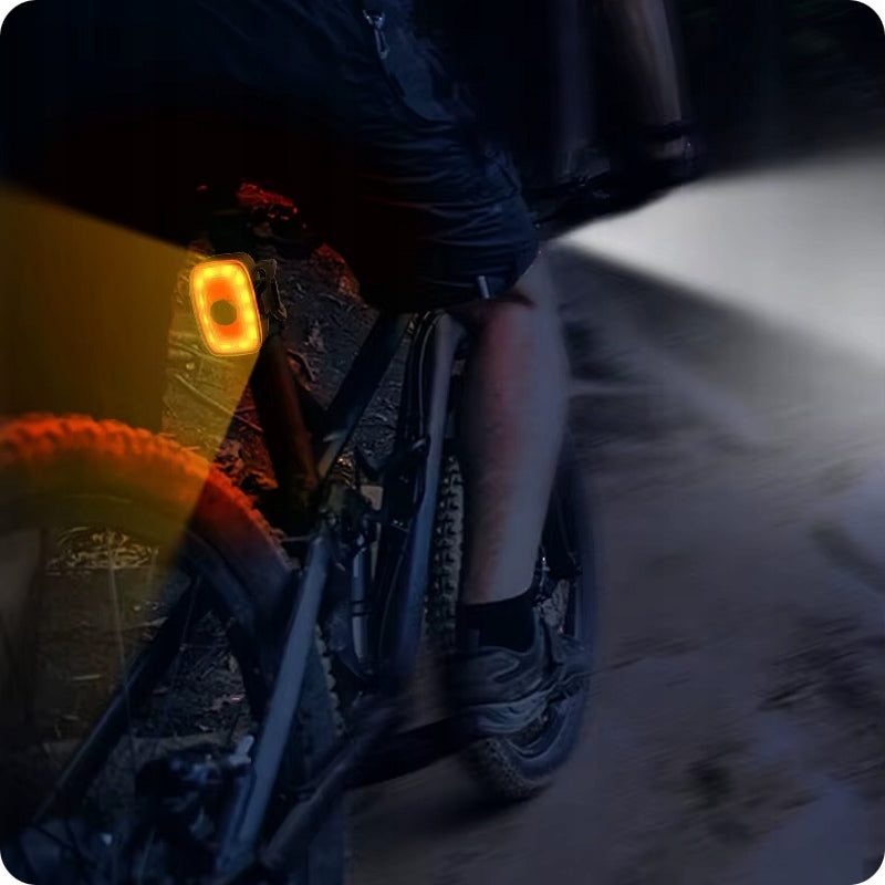 STRONG BRIGHT REAR BICYCLE LIGHT FOR SEAT POST 9 OPERATING MODES TYPE C Model W01x