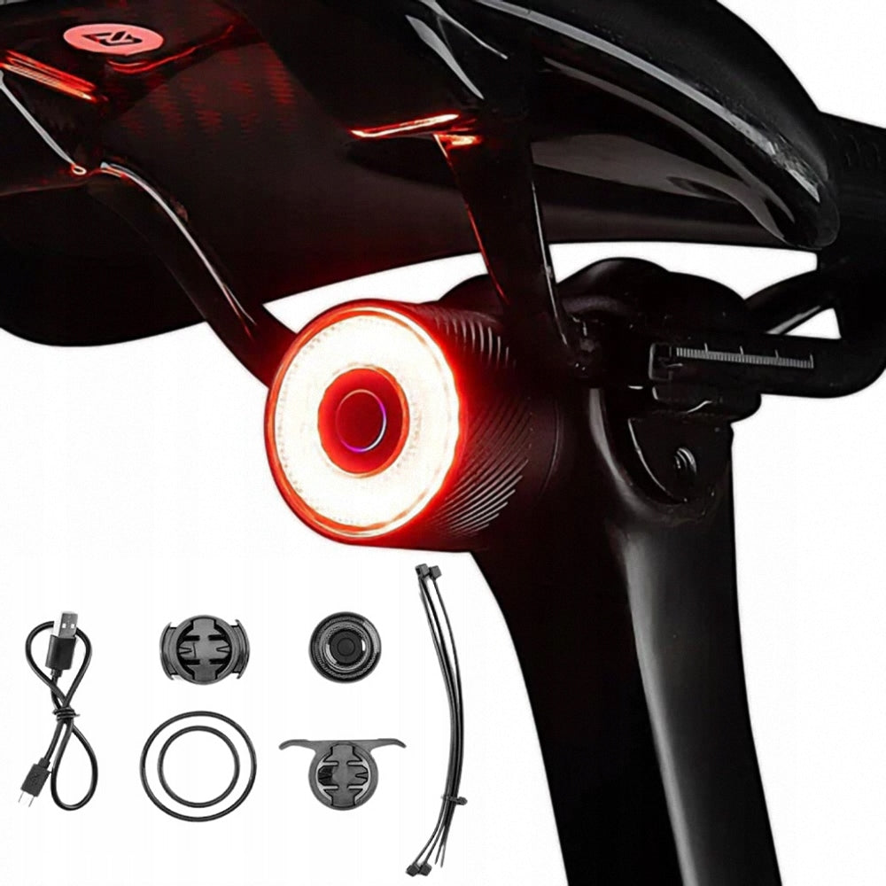 STRONG BRIGHT REAR BICYCLE LIGHT UNDER SADDLE 7 COLORS BATTERY 300mAh
