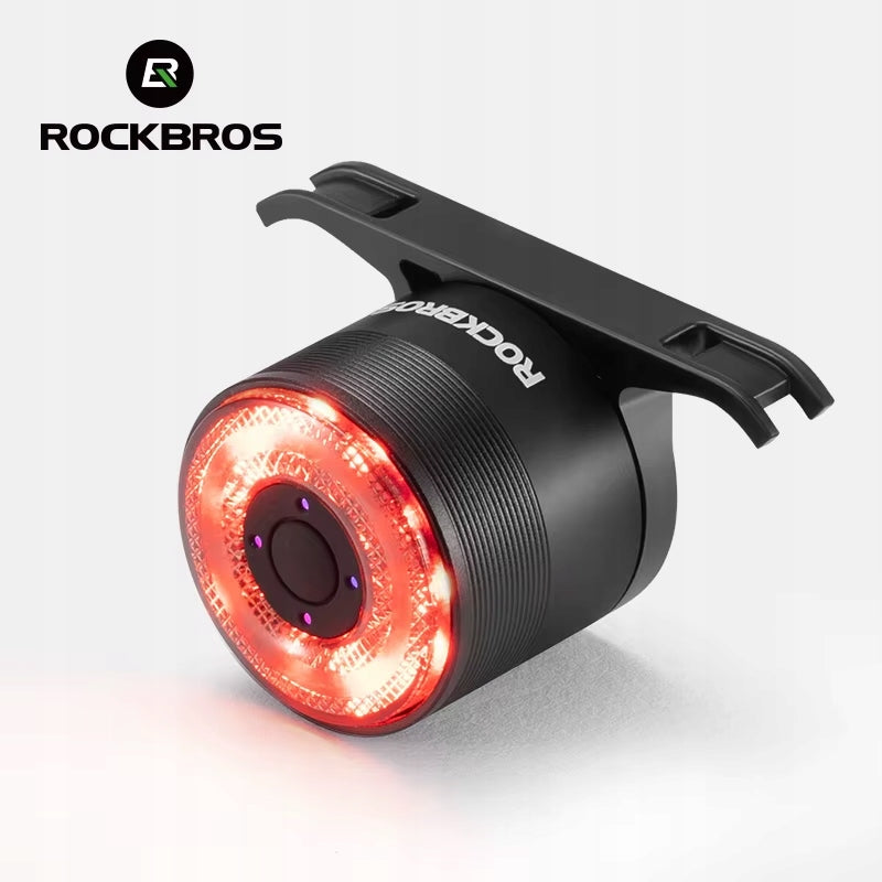 STRONG BRIGHT REAR BICYCLE LIGHT UNDER SADDLE 7 COLORS WITH STOP SENSORS Packaging status original