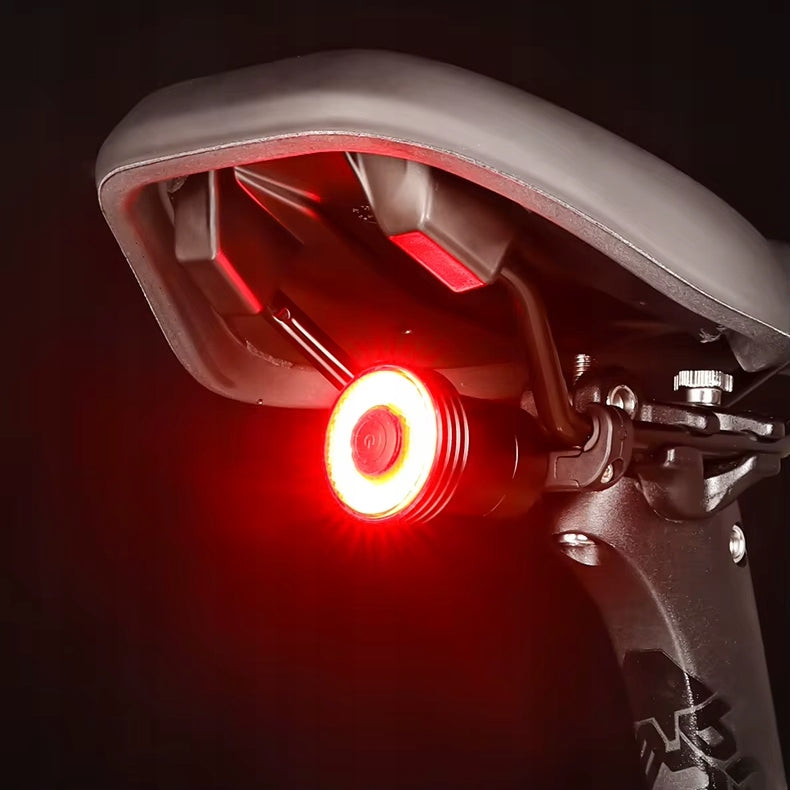 STRONG BRIGHT REAR BICYCLE LIGHT UNDER THE SADDLE WITH BRAKE SENSOR Manufacturer code MOCNA JASNA LAMPKA ROWEROWA TYLNA SMART