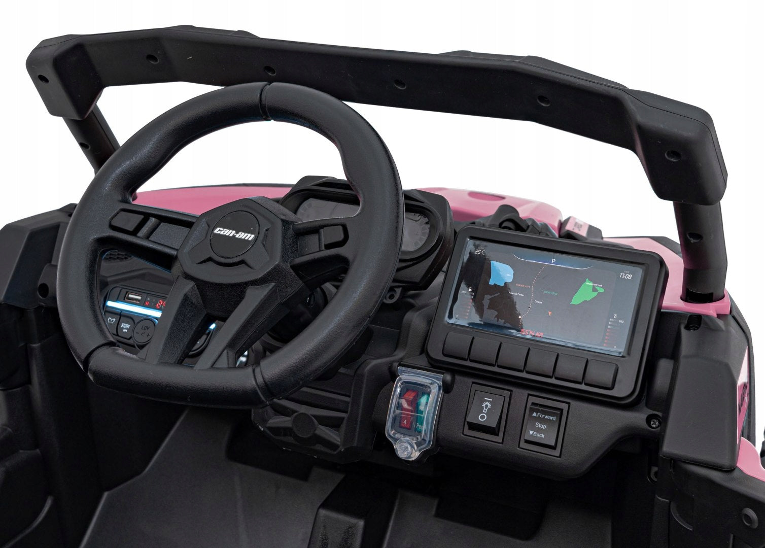 STRONG BUGGY Can-am FOR CHILDREN'S BATTERY 4x200W 24V 5Ah 4x4 pink Maximum load 30 kg