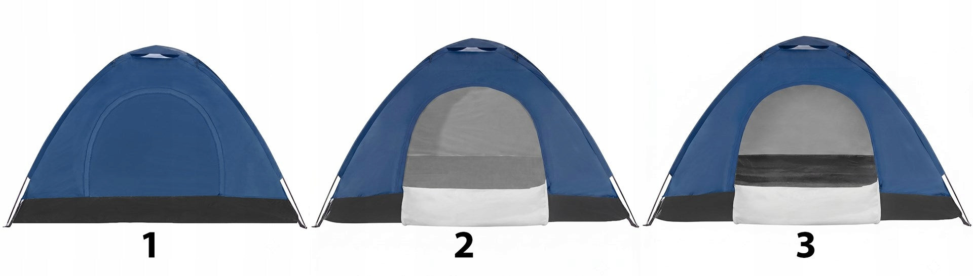 STRONG CAMPING TENT FOR CAMPING LARGE 2-PERSON IGLO 150x200cm Waterproofness 2000 mm