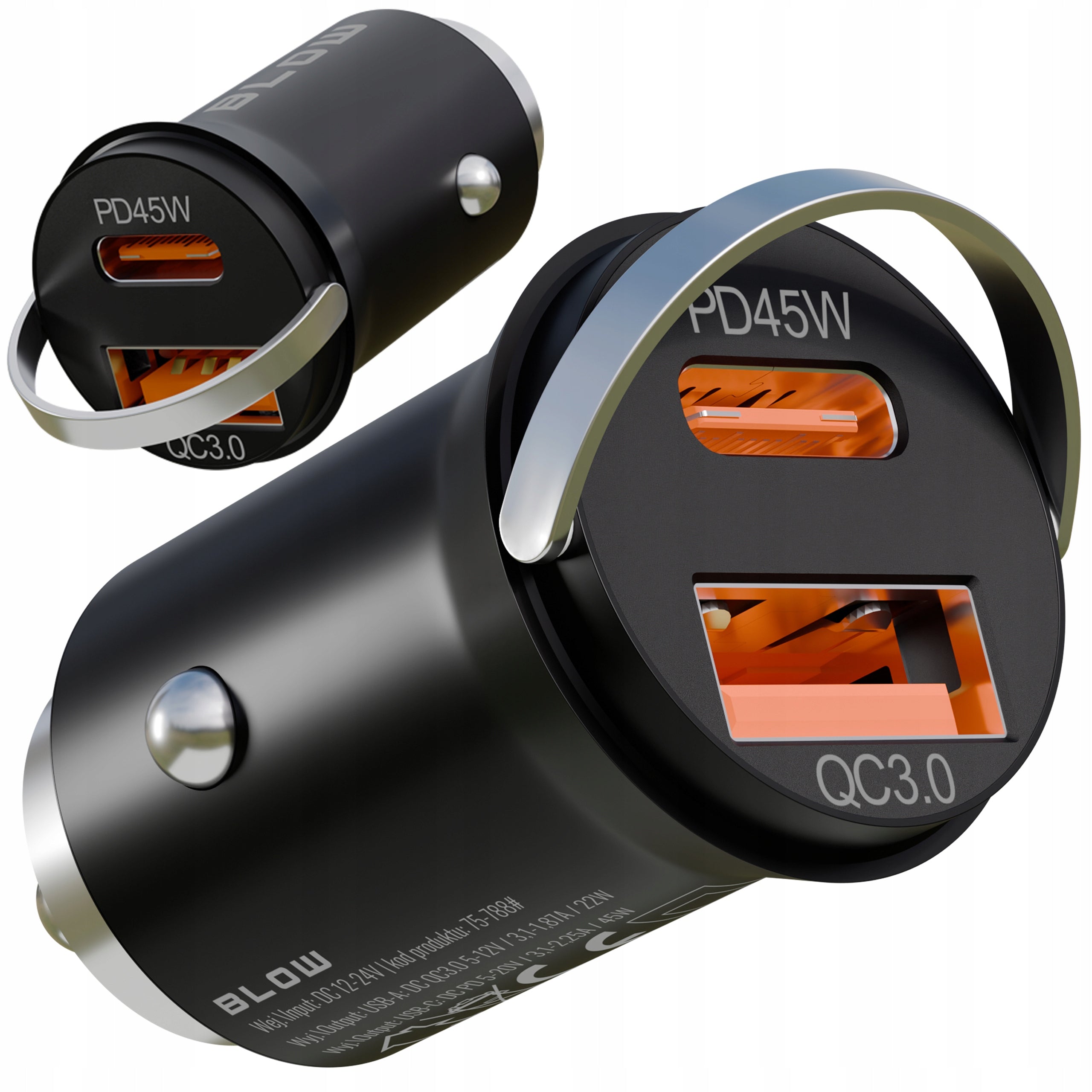 STRONG CAR CHARGER FAST CHARGING PD QC 45W USB - USB-C