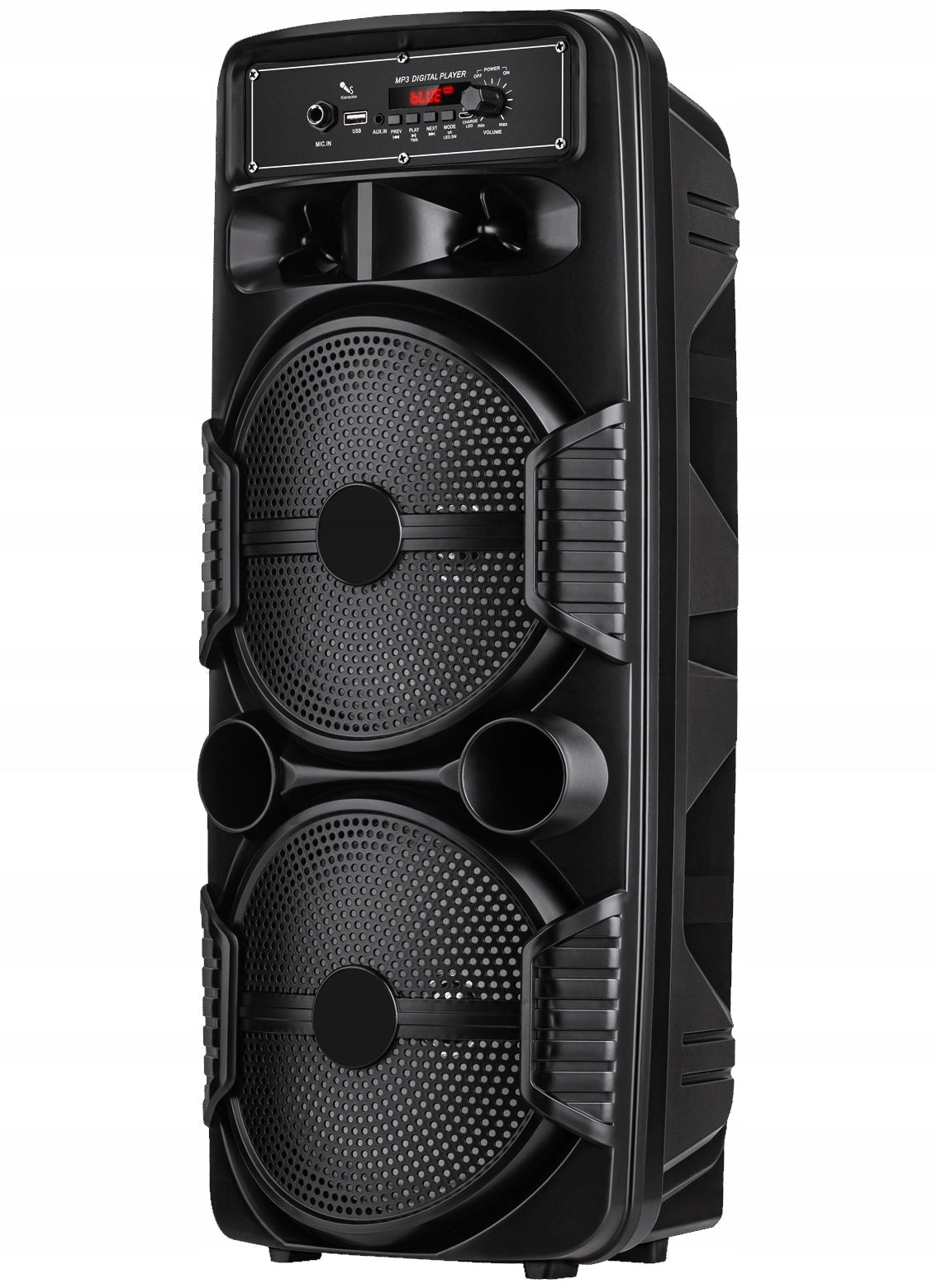 STRONG COLUMN 600W PORTABLE BLUETOOTH SPEAKER 2 WIRELESS MICROPHONES Manufacturer code 32811