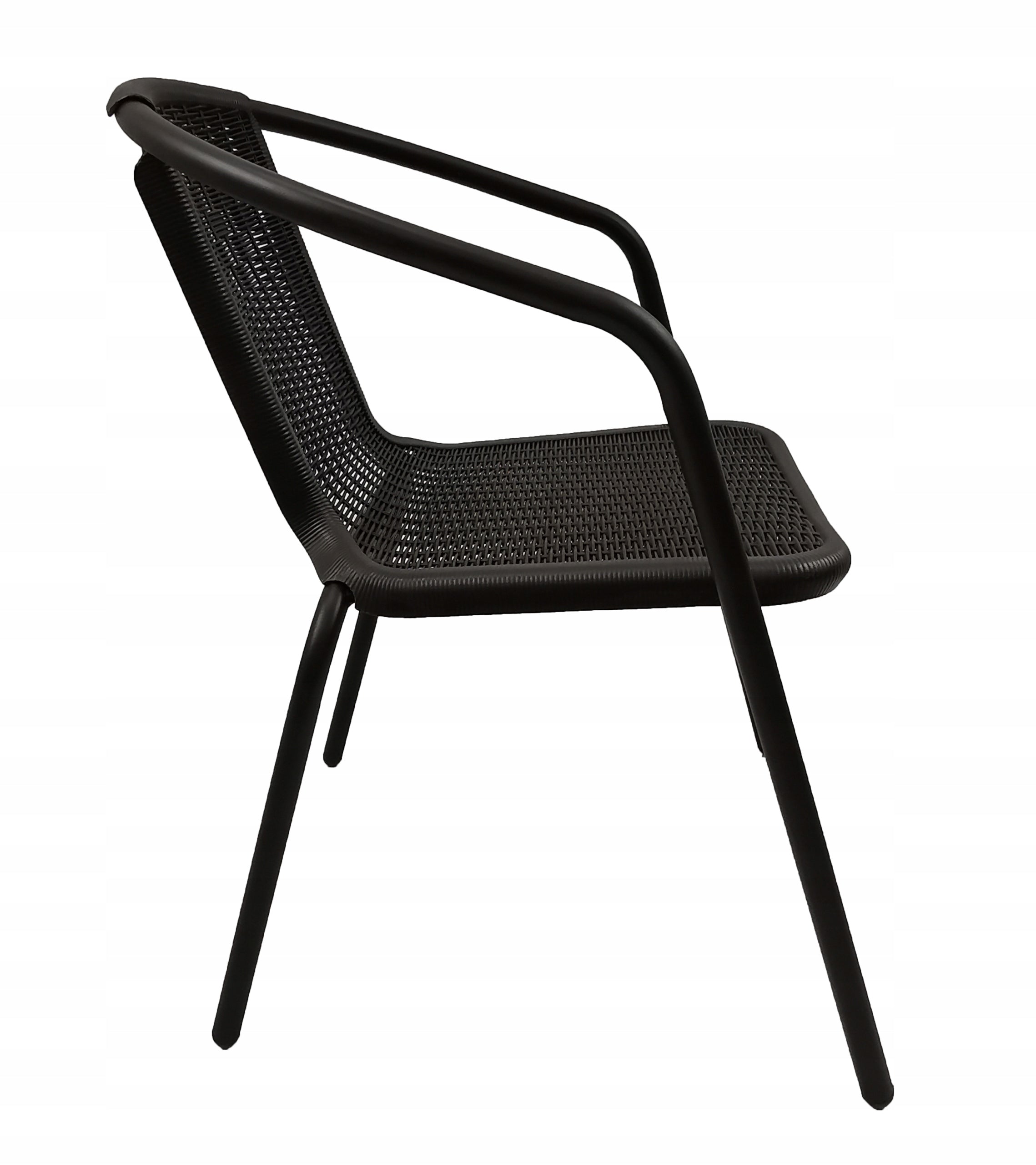 STRONG COMFORTABLE GARDEN CHAIR FOR TERRACE FOR TABLE LORETTO BLACK Color black