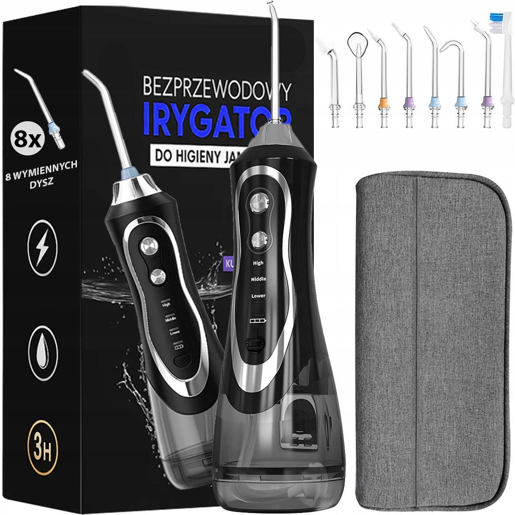 STRONG DENTAL IRRIGATOR WIRELESS 3 MODES 300ML 8 TIPS