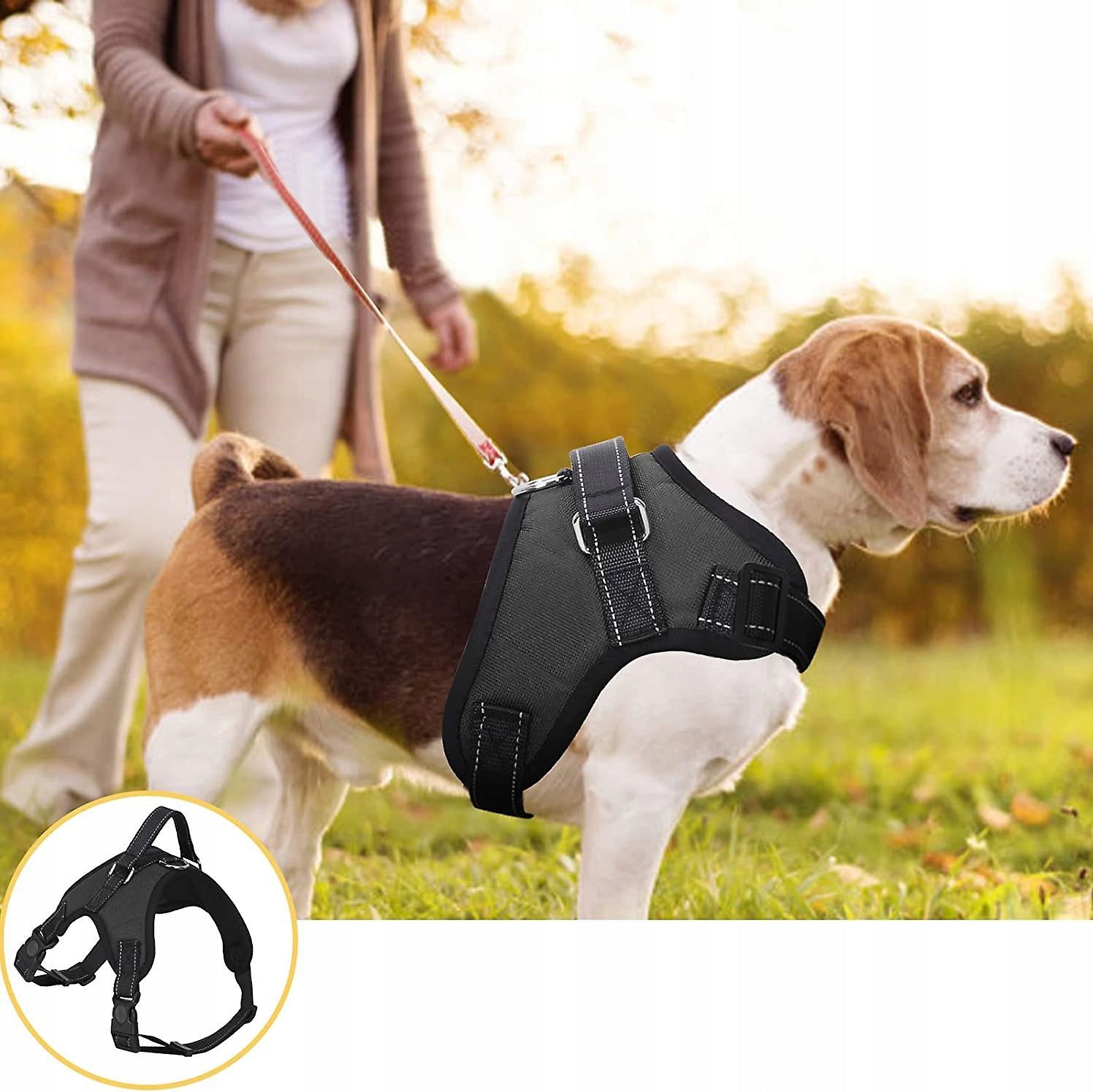 STRONG DOG HARNESS PRESSURE-FREE ADJUSTMENT M Color black