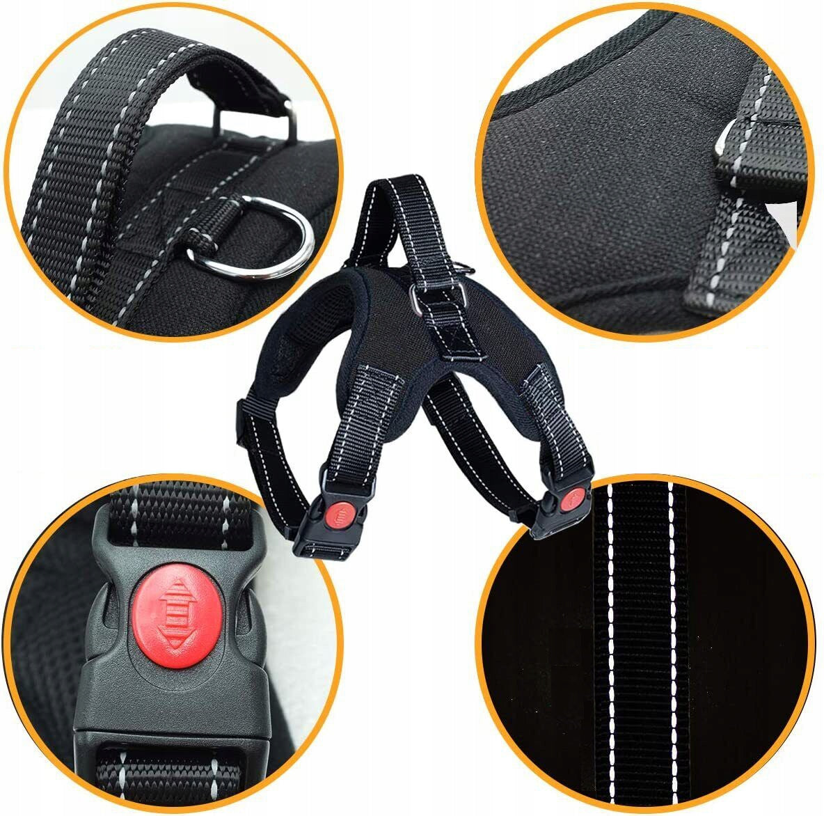STRONG DOG HARNESS PRESSURE-FREE ADJUSTMENT M Manufacturer code mix127b--szelki lekkie z uchwytem M