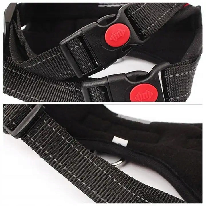 STRONG DOG HARNESS PRESSURE-FREE WALKING ADJUSTABLE REFLECTIVE SIZE M Brand PAGMIL