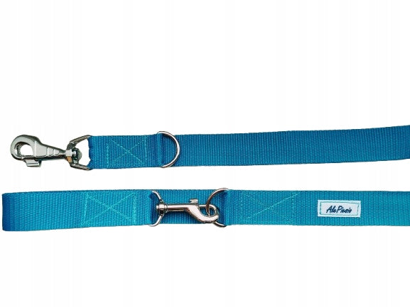 STRONG DOG LANYARD 5M ADJUSTABLE STURDY TURQUOISE CARABINER Manufacturer code 5000TD5M