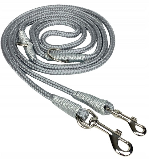STRONG DOG LEASH CLIP-ADJUSTABLE 300 CM/FI 6MM ASH CORD