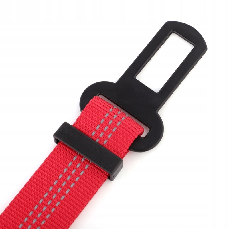 STRONG Dog Car Belt with Shock Absorber HUGGY DOGGY Lock red Manufacturer code Pasy bezpieczeństwa dla psa z amortyzatorem