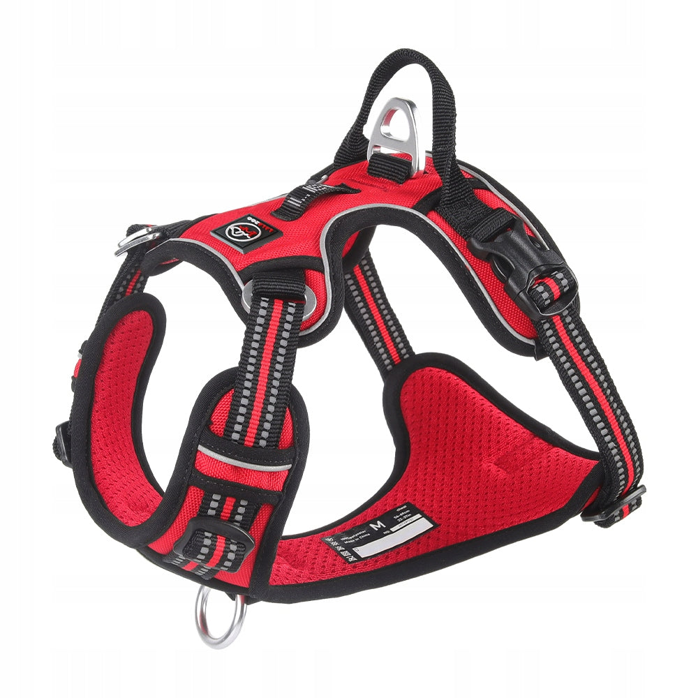 STRONG Dog Harness MONTANA guard solid PREMIUM Lalazoo red L Packaging status original