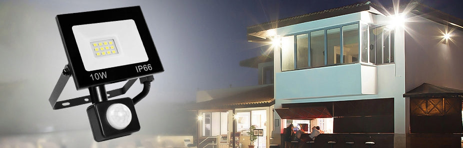 STRONG FACADE HALOGEN LAMP OUTDOOR WATERPROOF MOTION SENSOR 10W Packaging status original
