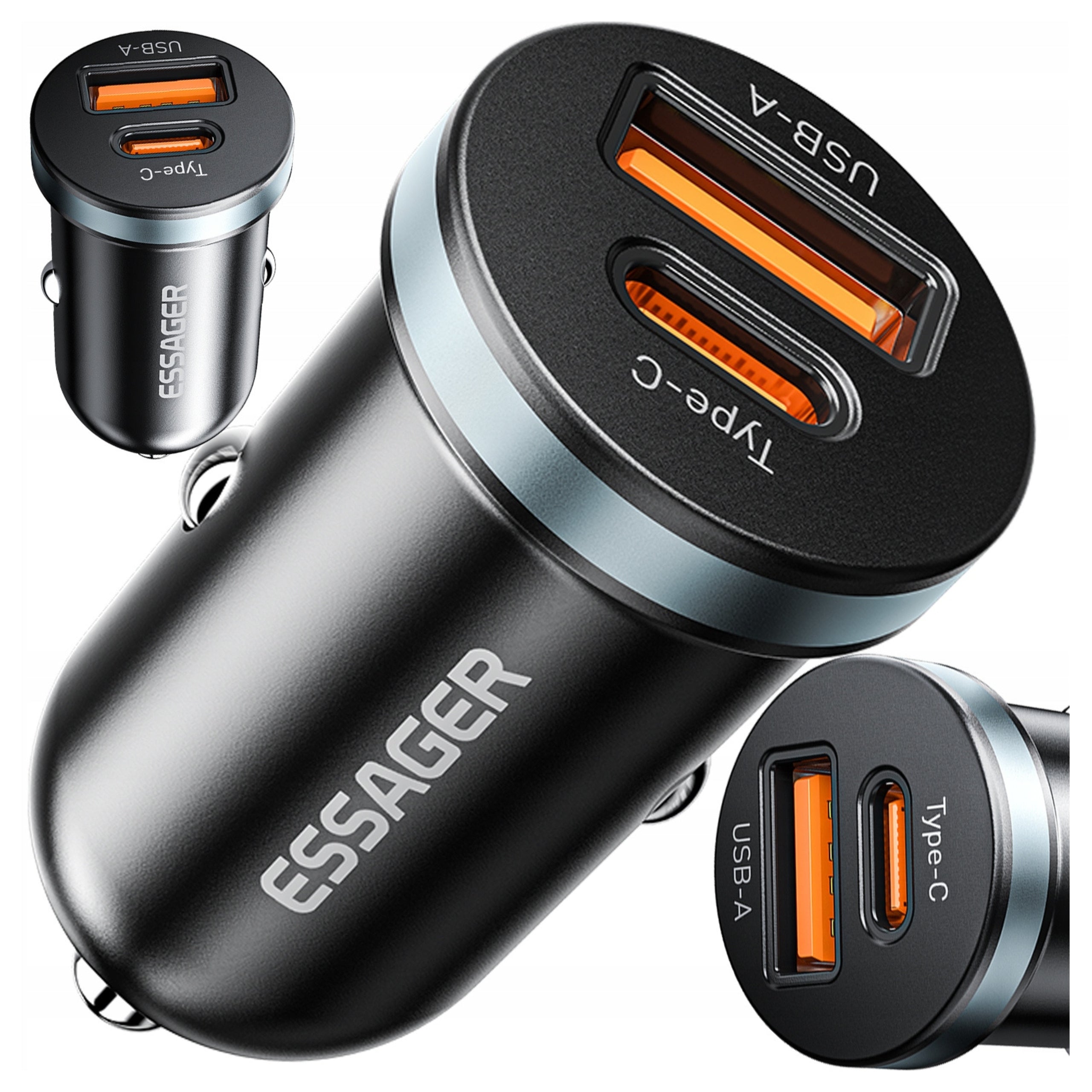 STRONG FAST USB USB CAR CHARGER QC 4.0+ PD 30W FOR CIGARETTE LIGHTER
