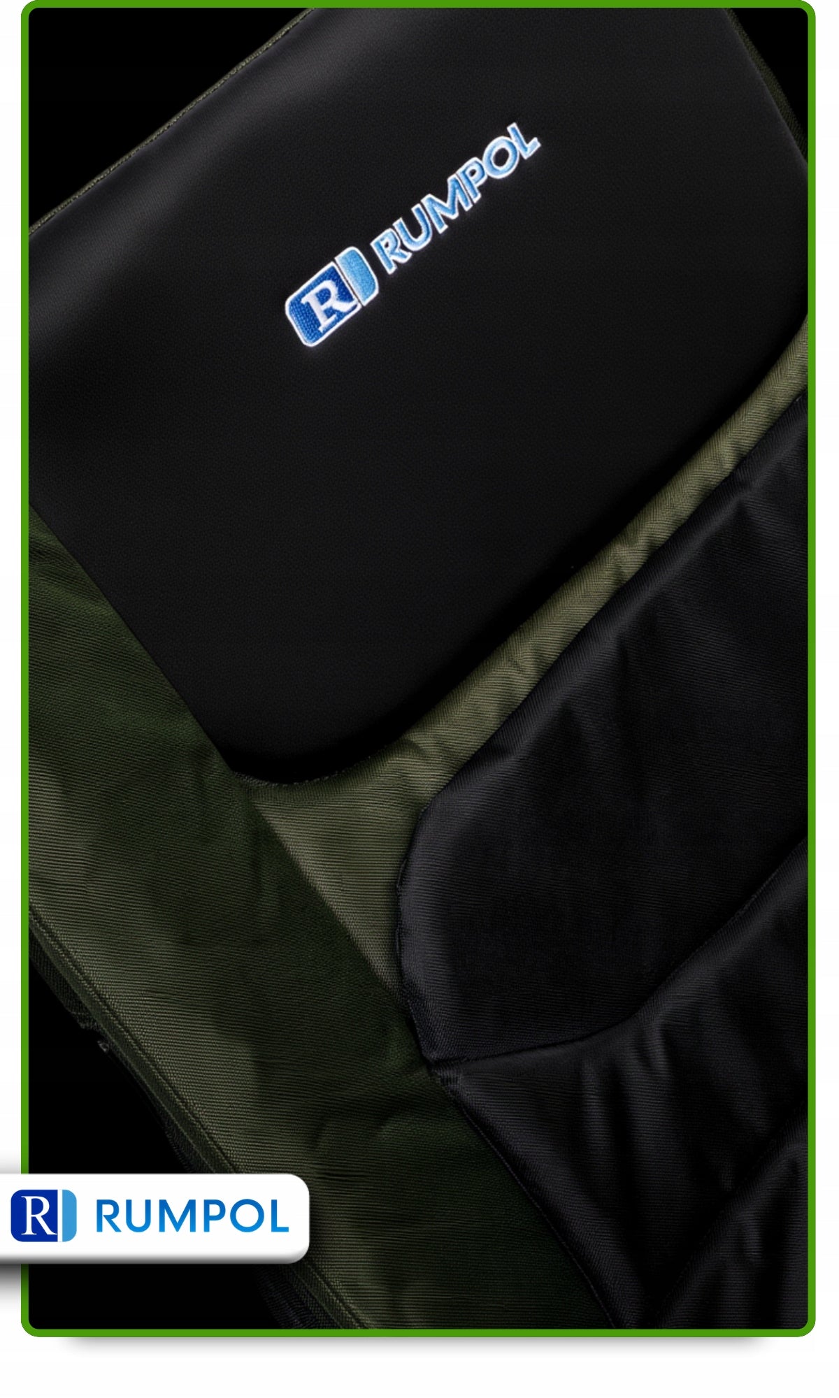 STRONG FISHING CHAIR RUMPOL ADJUSTABLE BACKREST UP TO 160KG KNIFE BAG 210018 Model FOTEL RUMPOL
