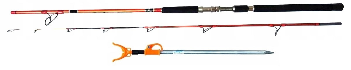 STRONG FLX RIVER SEA FISHING ROD 300cm ACTION 70-350 + freebie support