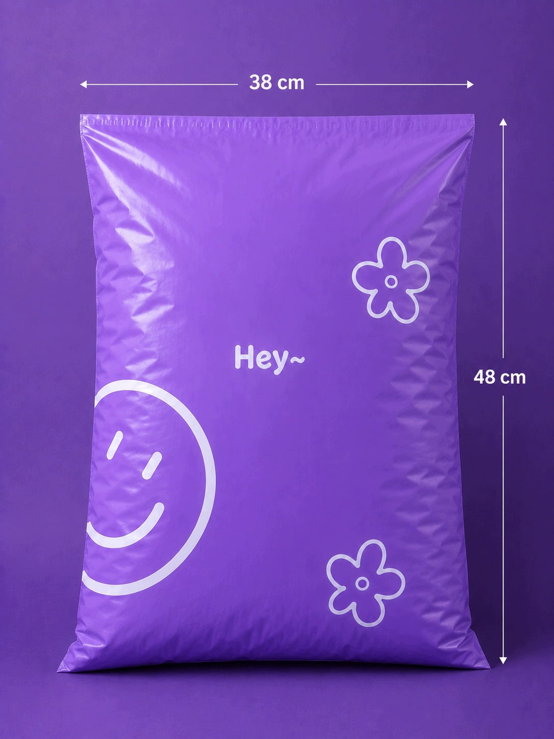 STRONG FOIL PACKS COURIER PURPLE 48x38 cm 50 PCS SHIPPING ENVELOPES