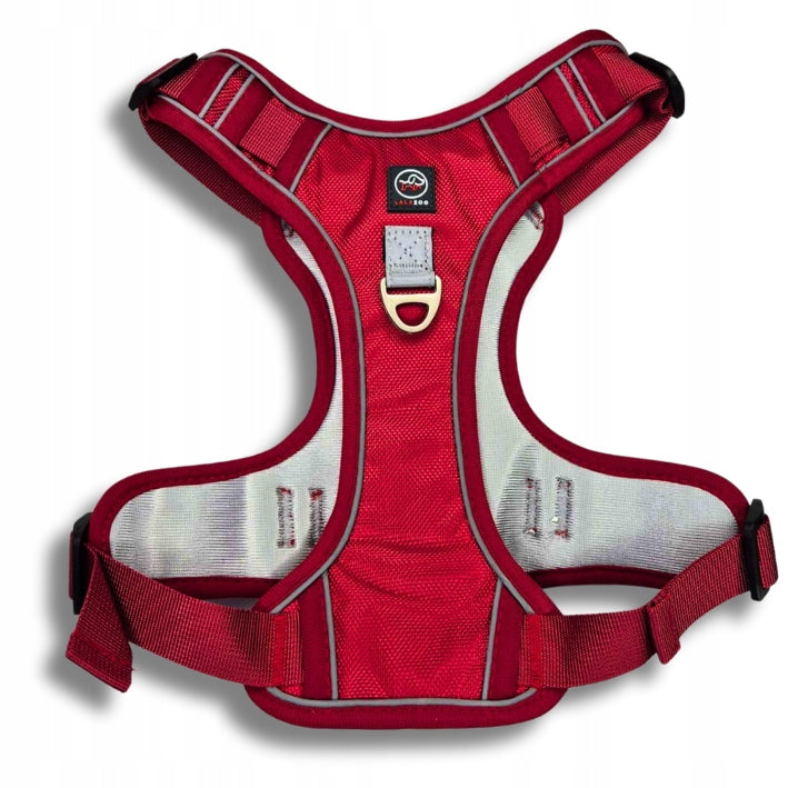 STRONG GUARD HARNESS for big dog BOSTON XL RED red wine Brand Lalazoo