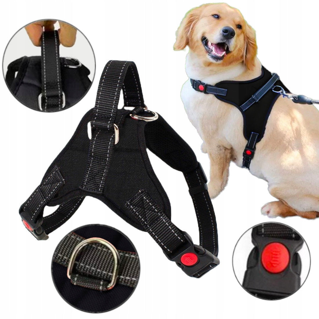 STRONG HARNESS FOR DOGS STRONG L 63-77cm BLACK