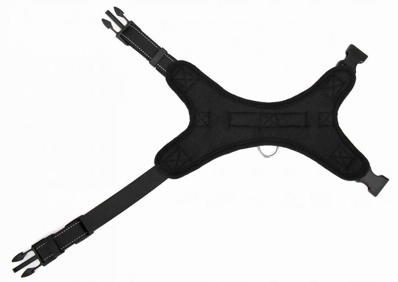 STRONG HARNESS FOR STRONG DOG DOGS S 45-51cm BLACK Maximum neck girth 48 cm