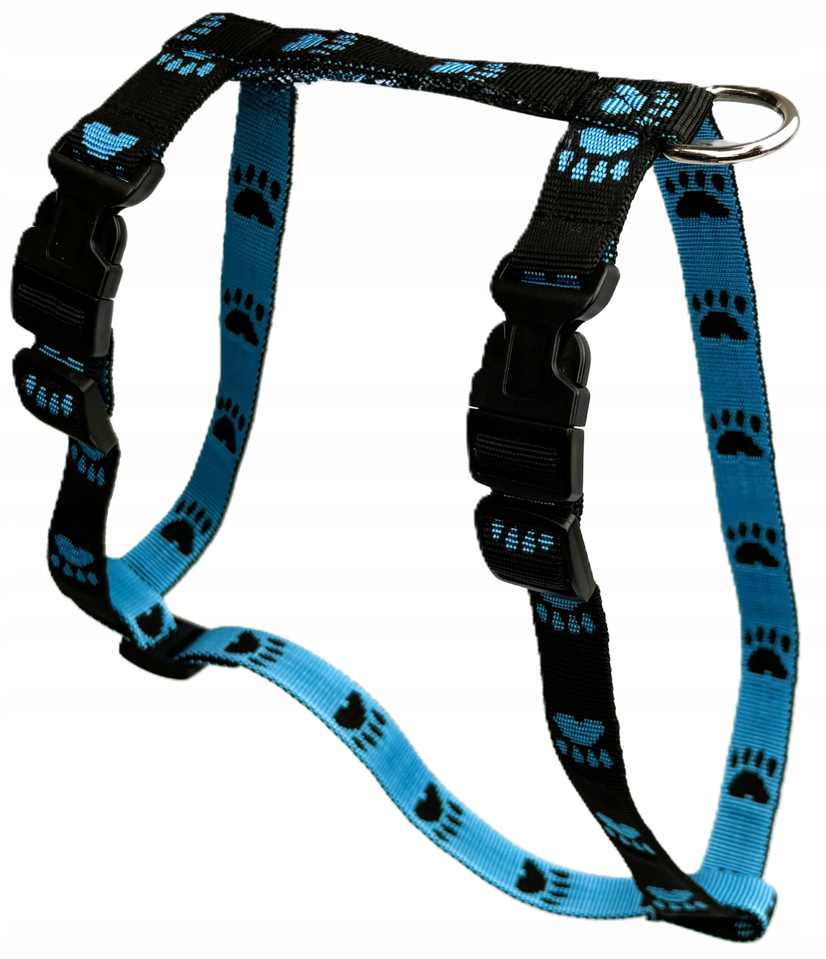 STRONG HARNESS GUARD 2 BUCKLES PLASTIC ROZ XS TAPE PAWS BLACK-BLUE