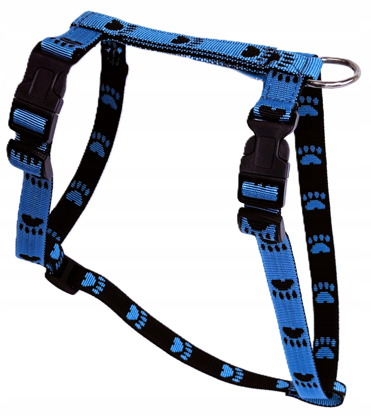 STRONG HARNESS GUARD 2 BUCKLES PLASTIC ROZ XS TAPE PAWS BLUE-BLACK