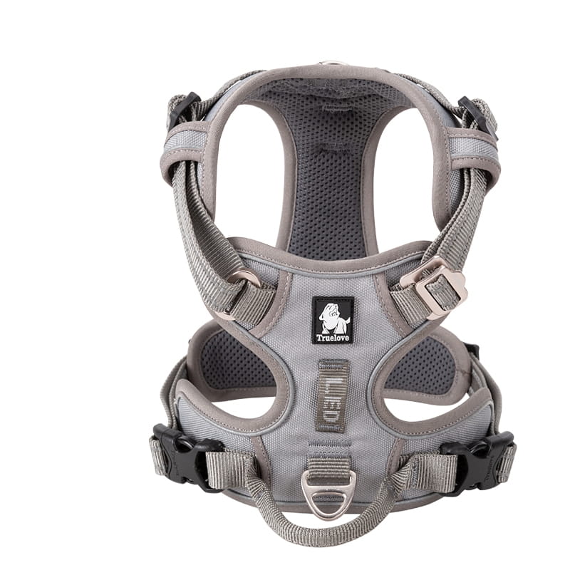 STRONG Harness for big dog GREY TRUE LOVE XL