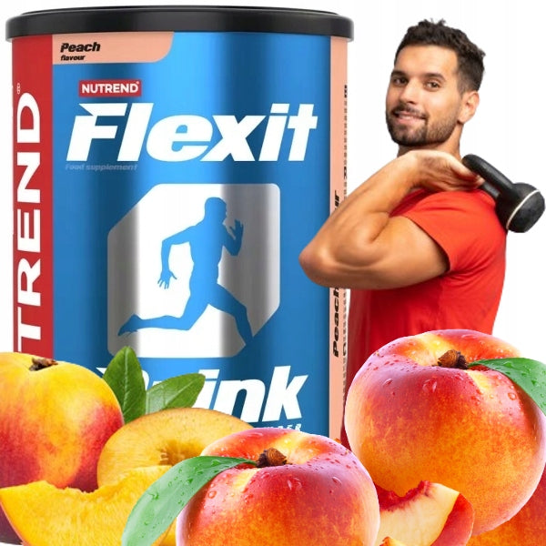 STRONG JOINTS COLLAGEN MSM vitamins GLUCOSAMINE Nutrend Flexit Peach 400g