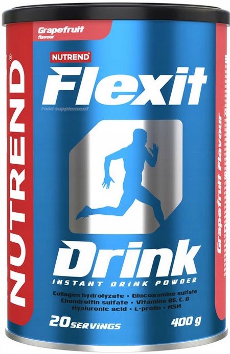 STRONG JOINTS COLLAGEN MSM vitamins GLUCOSAMINE Nutrend Flexit STRAWBERRY 400g Expiration date at least six months from the date of purchase