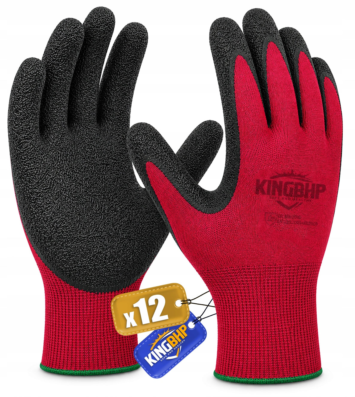 STRONG LATEX Work Gloves LATEX Latex Roughed Gloves x12
