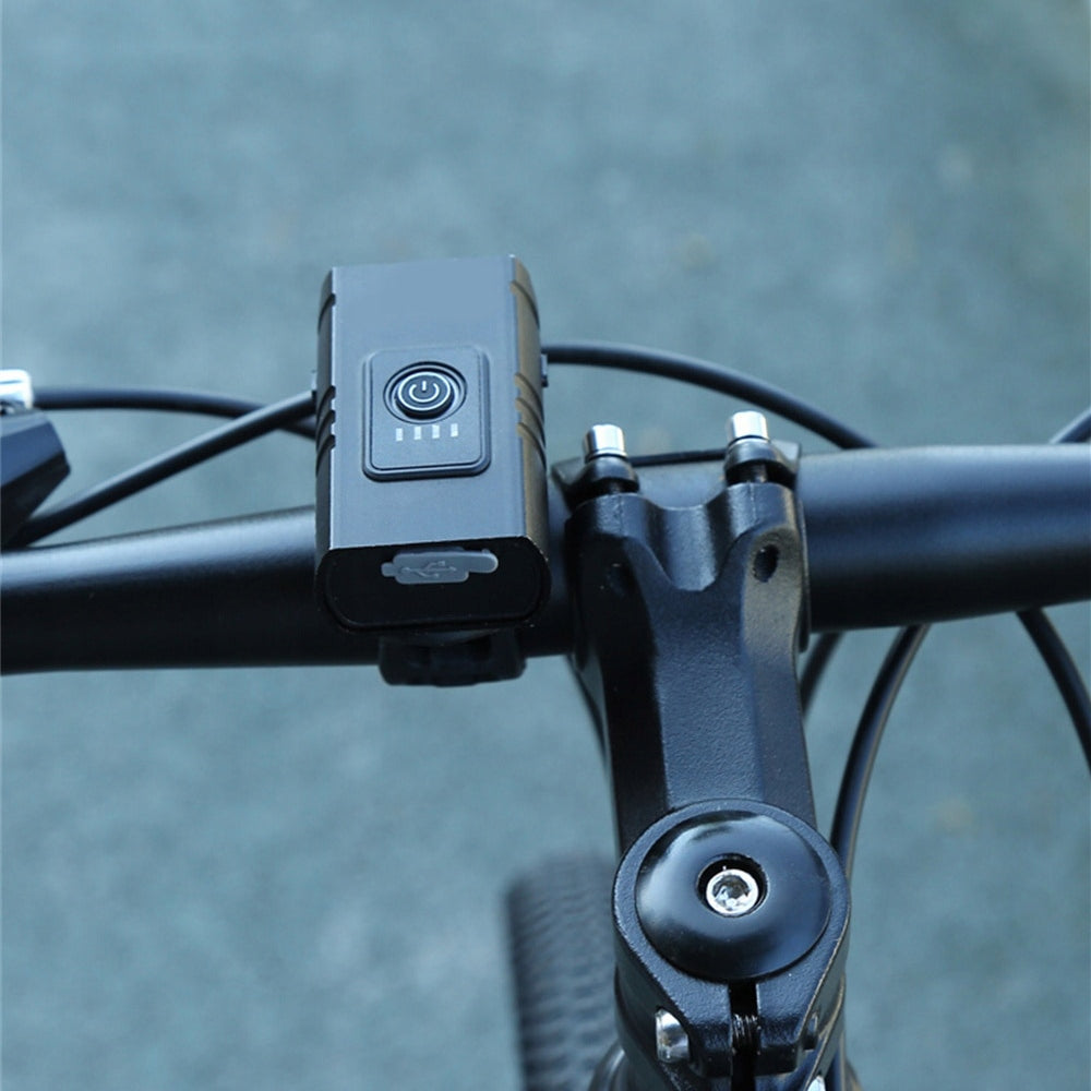 STRONG LED BIKE LIGHT ACU USB LIGHTS FRONT + REAR ALUMINUM Light source LED