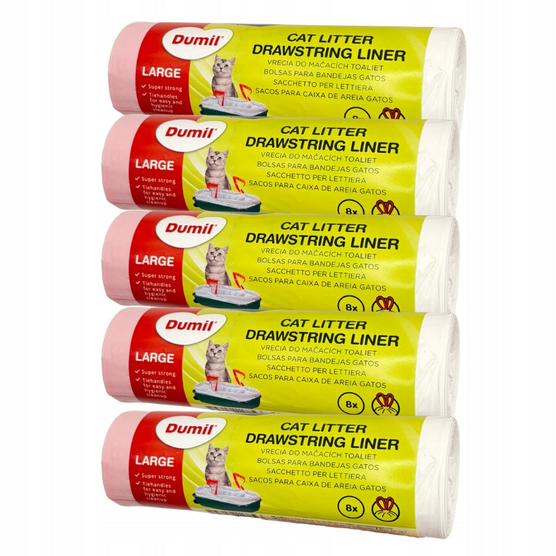 STRONG LITTER BOX BAGS 40PCS WITH TAPE DURABLE FOR CAT BAG XL DUMIL Brand no brand