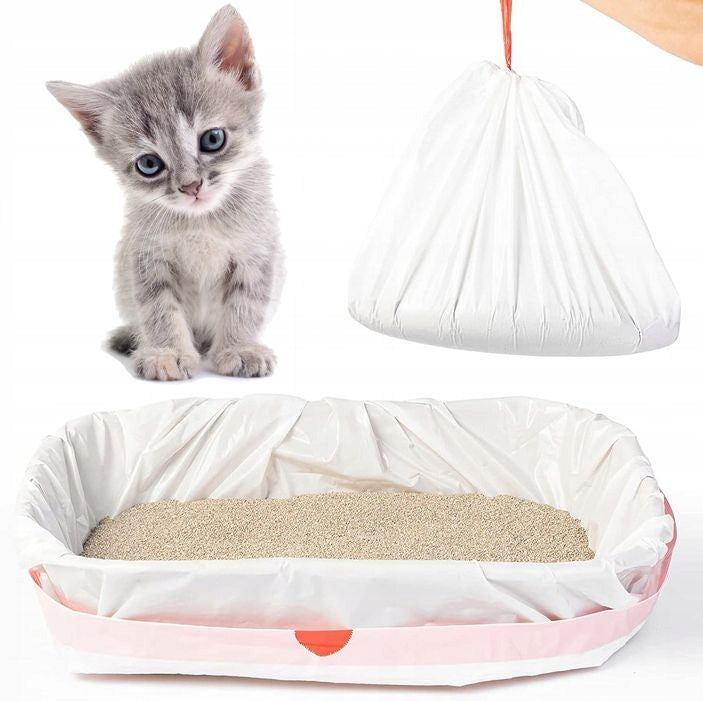 STRONG LITTER BOX BAGS 40PCS WITH TAPE DURABLE FOR CAT BAG XL DUMIL Kind litter scoop bags