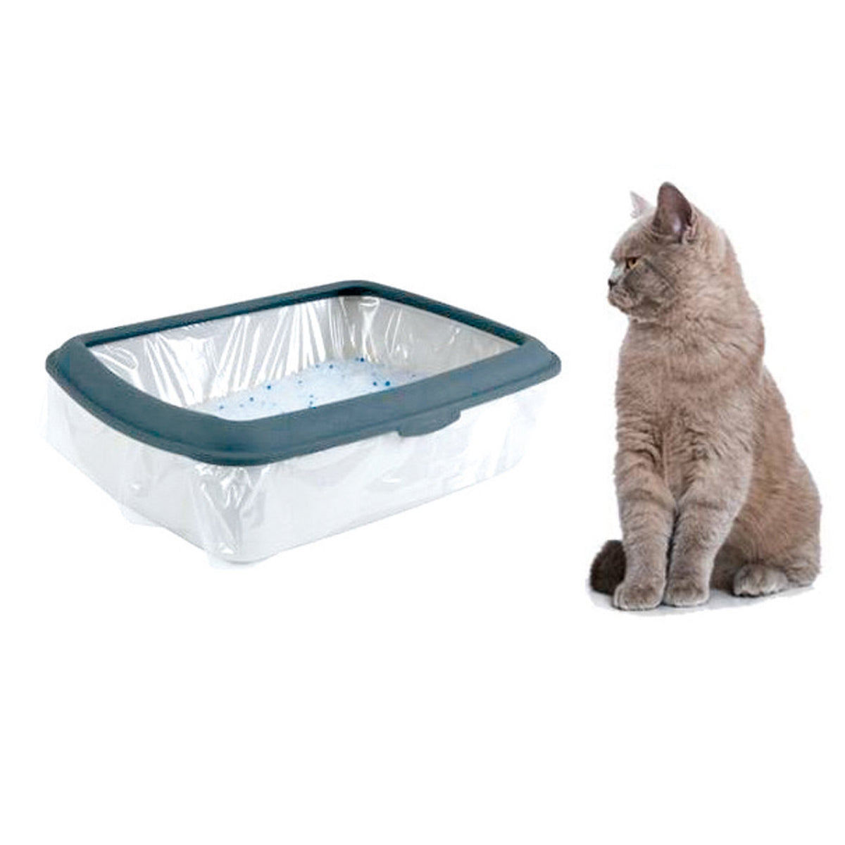 STRONG LITTER BOX BAGS WITH TAPE DURABLE FOR CAT BAG XL 50 pcs DUMIL Brand Dumil