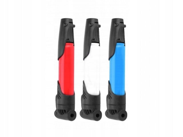 STRONG MINI TELESCOPIC BICYCLE PUMP FOR FRAME WITH HANDLE + TIPS Color multicolor
