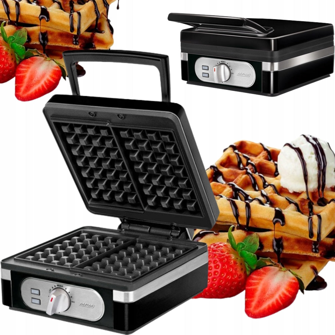STRONG MPM WAFFLE IRON MGO-24 1400W FAST BAKING COMPACT SIZE