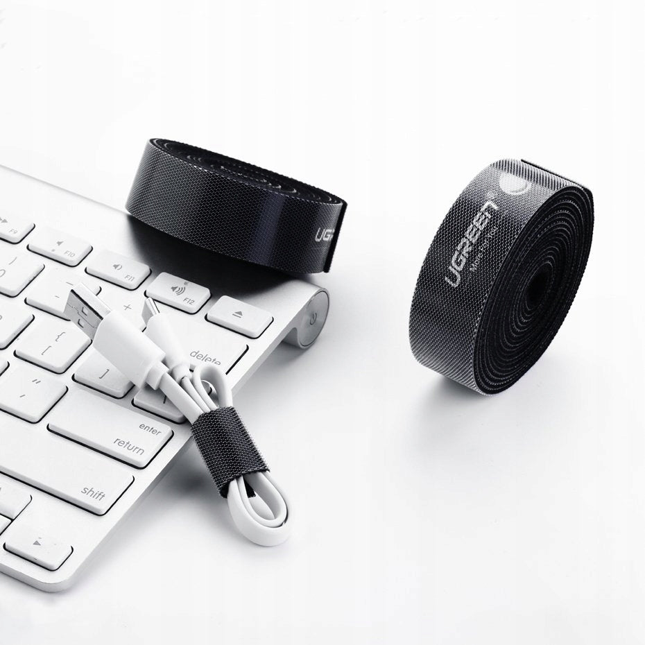STRONG NYLON ORGANIZER VELCRO TAPE BAND FOR CABLE WIRES 2M UGREEN Product weight with unit packaging 0.1 kg