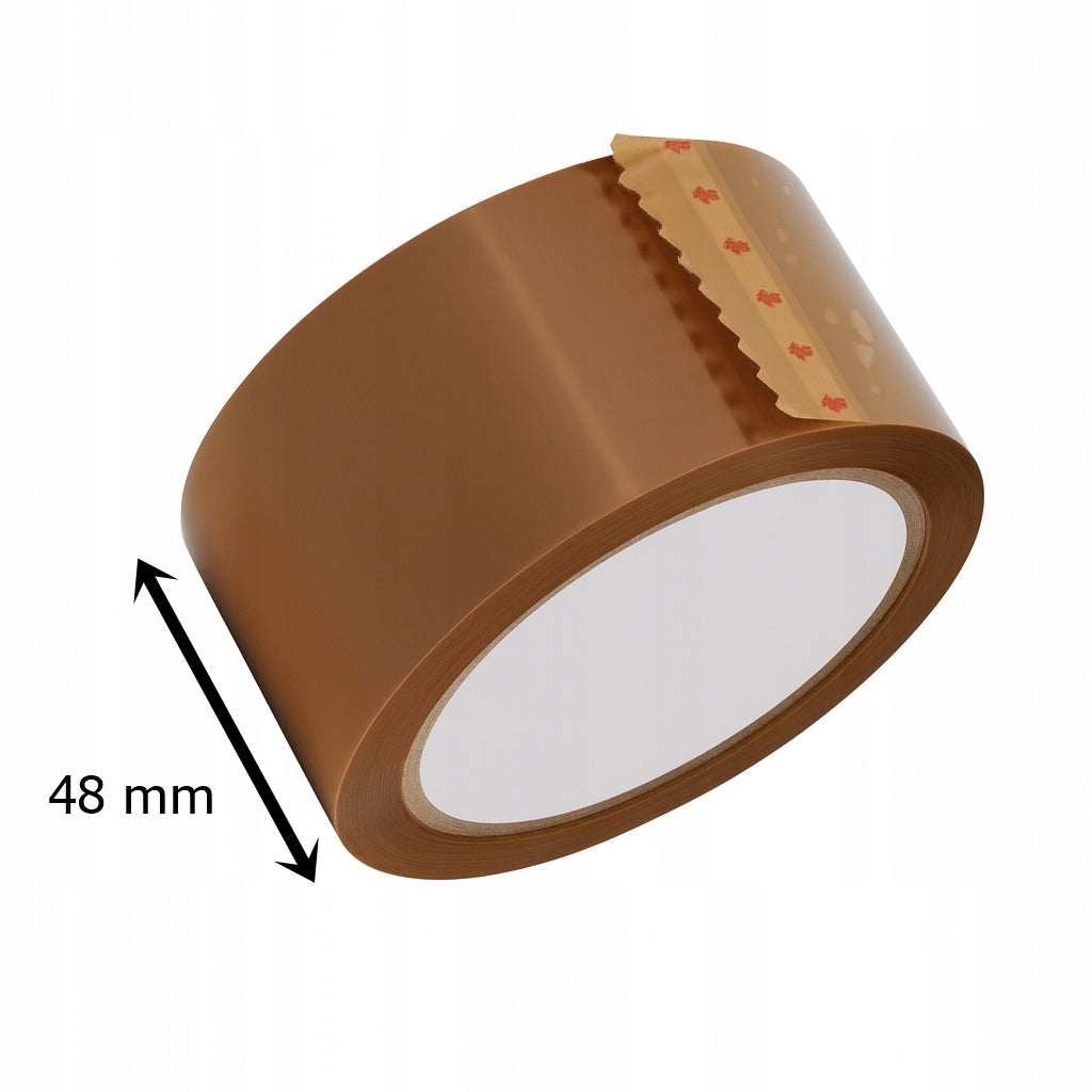 STRONG PACKING TAPE 48mm 50m – 6 pcs BROWN FOR PACKING SHIPMENTS Packaging status original