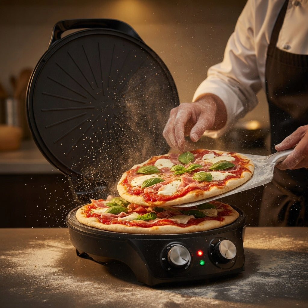 STRONG PIZZA OVEN 2000W ELECTRIC OVEN 300°C FOLDING ADJUSTABLE Functions toasting with the bottom heater toasting with top heater thermostat other