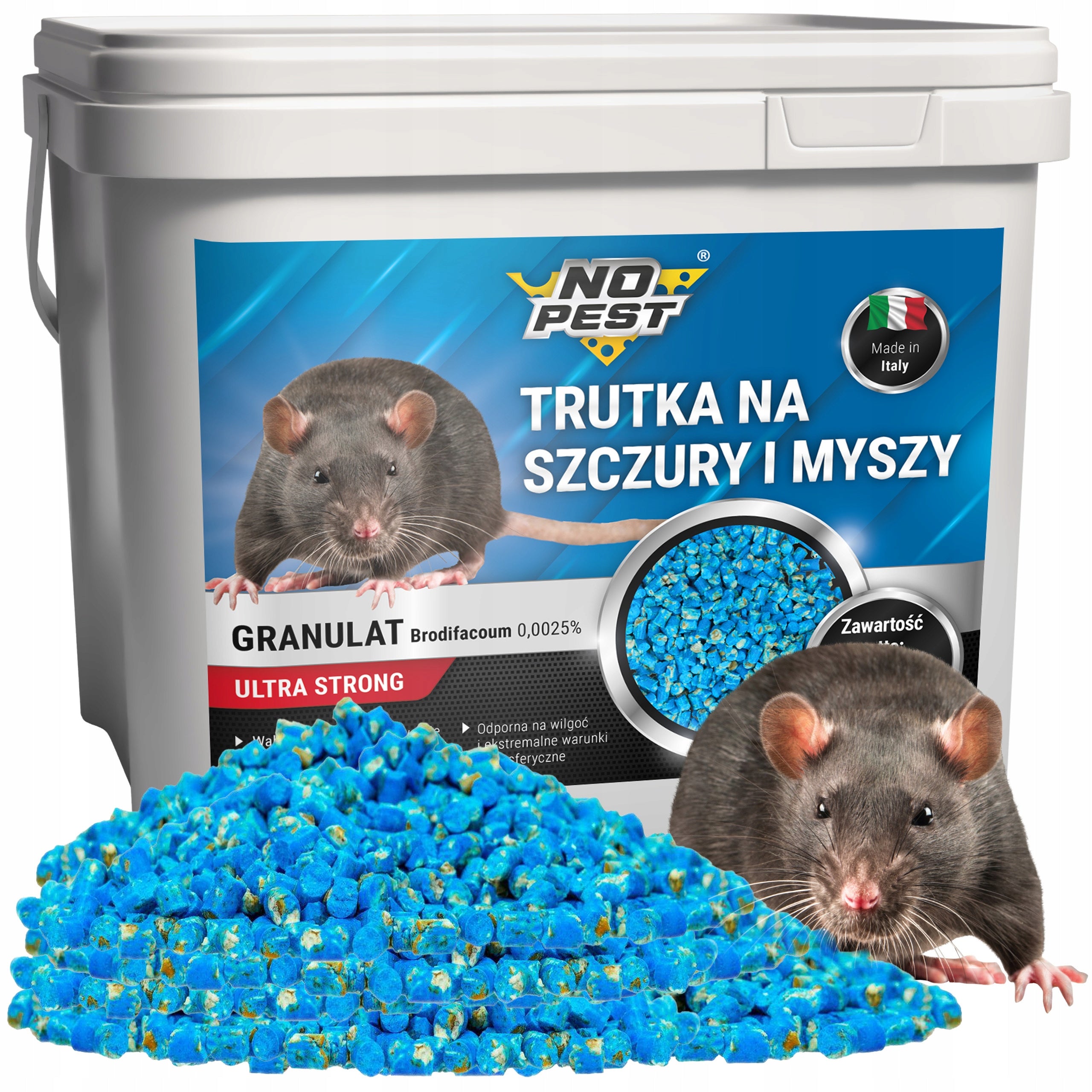 STRONG POISON CENTER POISON PELLET GRANULES FOR RAT MICE RODENTS 5KG
