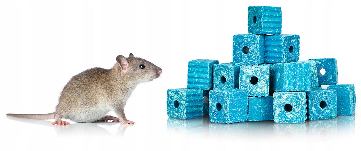STRONG POISON FOR MICE AND RATS MURIBROM BRODIFACOUM WAX CUBE 1,5 KG Product weight with unit packaging 1.5 kg