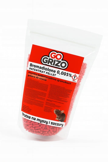 STRONG POISON FOR RATS MICE RODENTS STRONG CENTER GRANULES PATENRAT 1KG Manufacturer code Mocna trutka BROMADIOLON na gryzonie