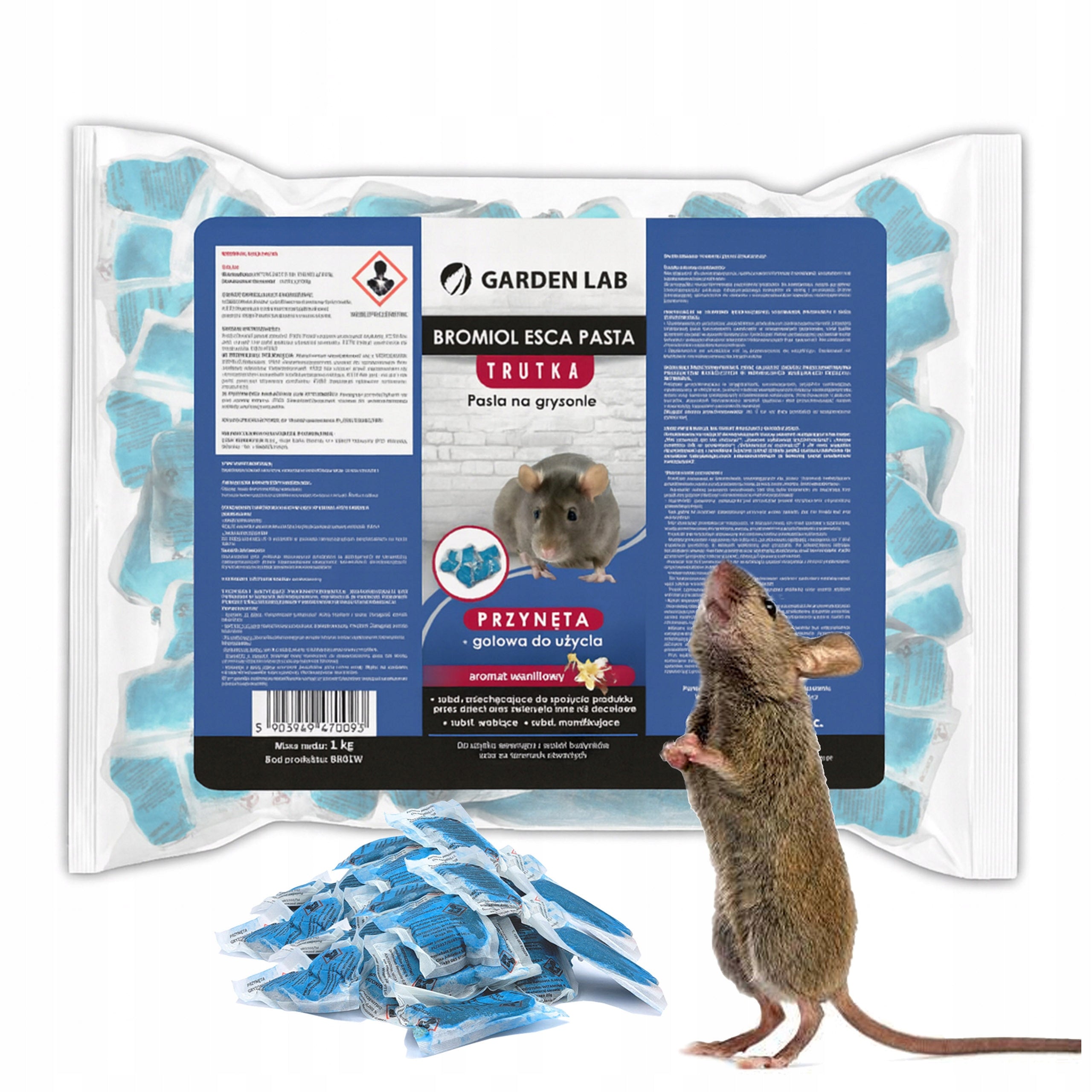STRONG POISON PASTE FOR RATS MICE BROMADIOLONE 1 KG