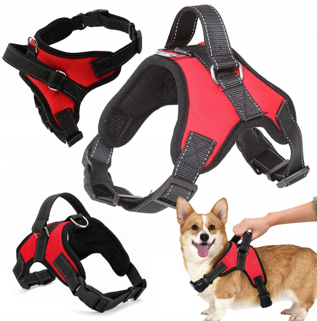 STRONG PRESSURE-FREE COMFORTABLE 50-64cm size. M BLACK