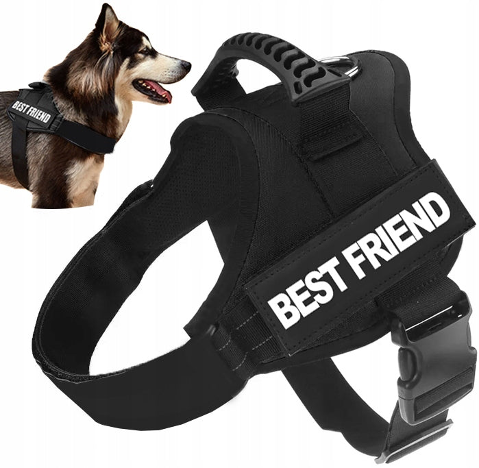 STRONG PRESSURE-FREE DOG HARNESS S 45-52 + ENGRAVING