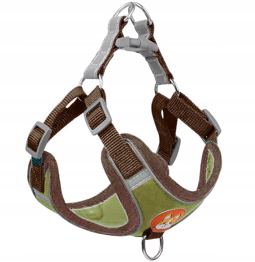 STRONG PRESSURE-FREE HARNESS COMFORTABLE FOR DOG REFLECTIVE ADJUSTABLE SIZE M Brand Reverse