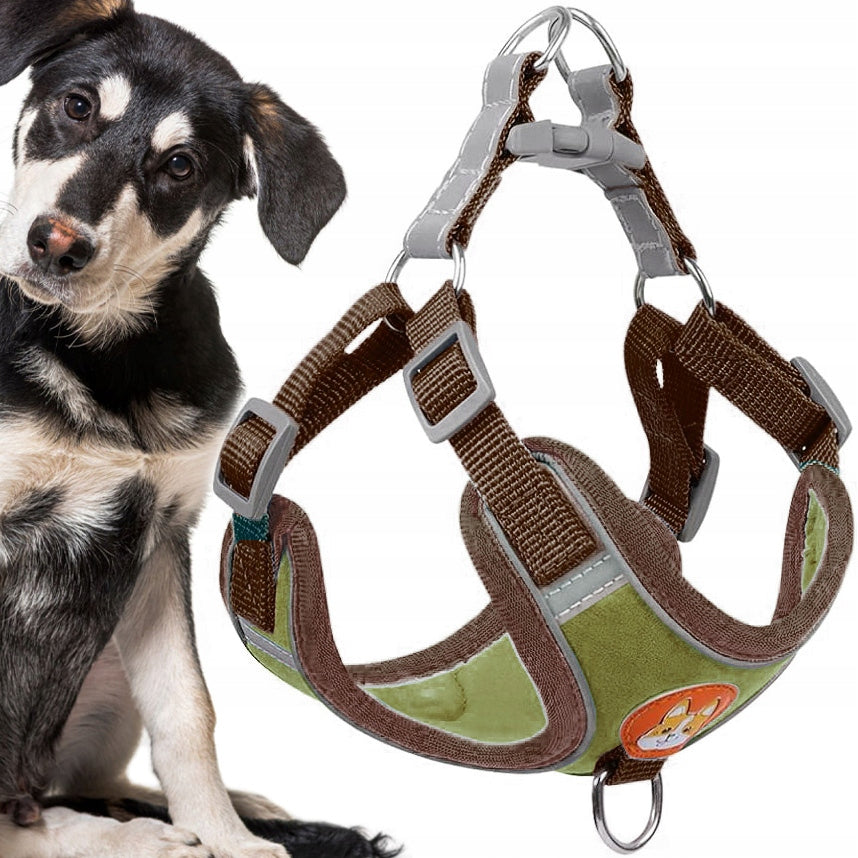 STRONG PRESSURE-FREE HARNESS COMFORTABLE FOR DOG REFLECTIVE ADJUSTABLE SIZE M