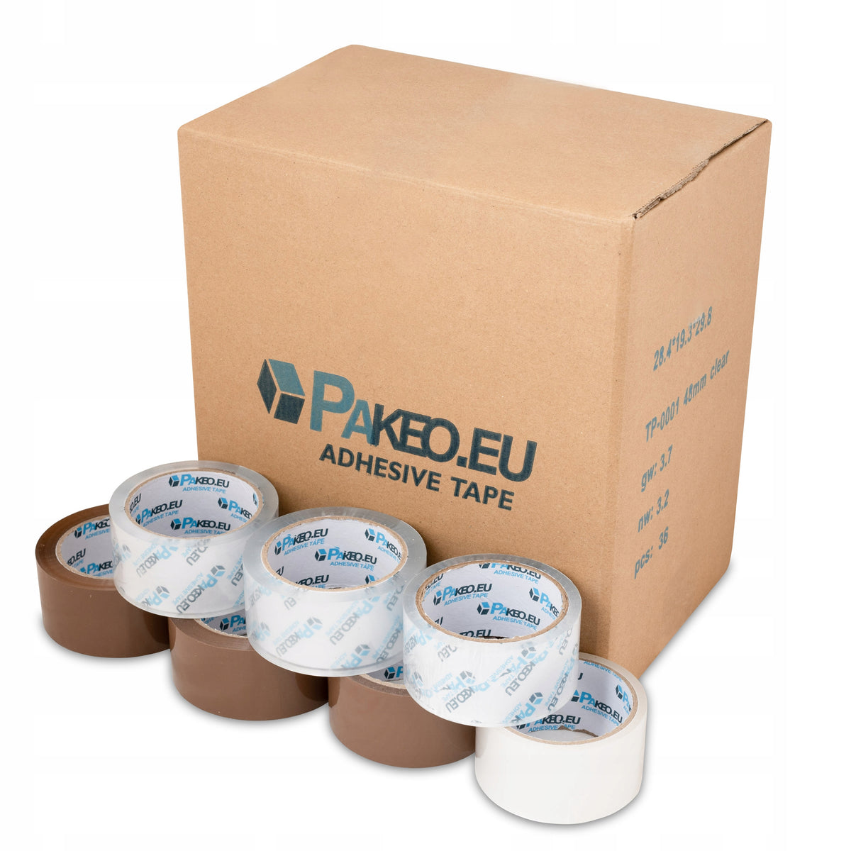 STRONG Packing Tape PAKEO Brown CARTON 36pcs 48/100y Packing Tape Brand Pakeo