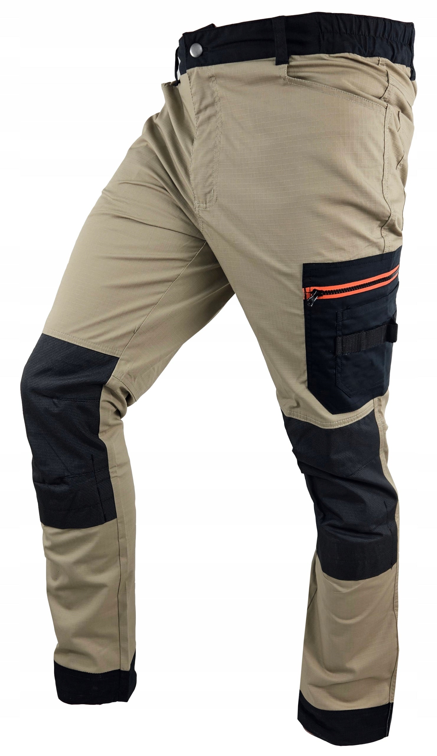 STRONG Protective Work Belt Pants REINFORCED RIP-STOP STRETCH KHAKI Manufacturer code Spodnie MGWRK KHAKI KING BHP